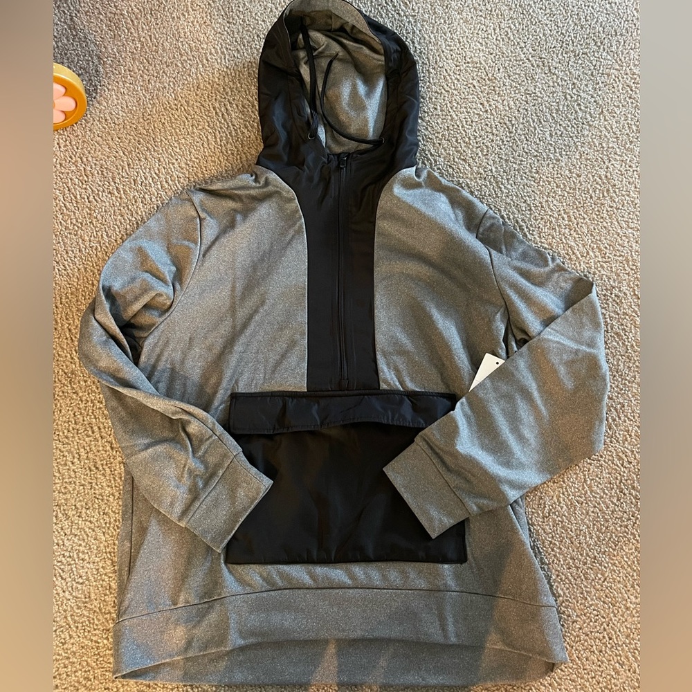 Tek gear performance fleece mixed media pullover hoodie